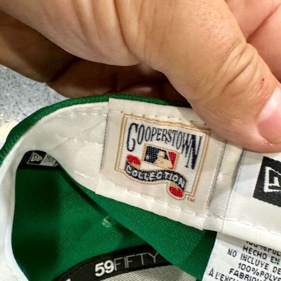 New Era Green Cap with Blue and Yellow Logo - Picture 8 of 10